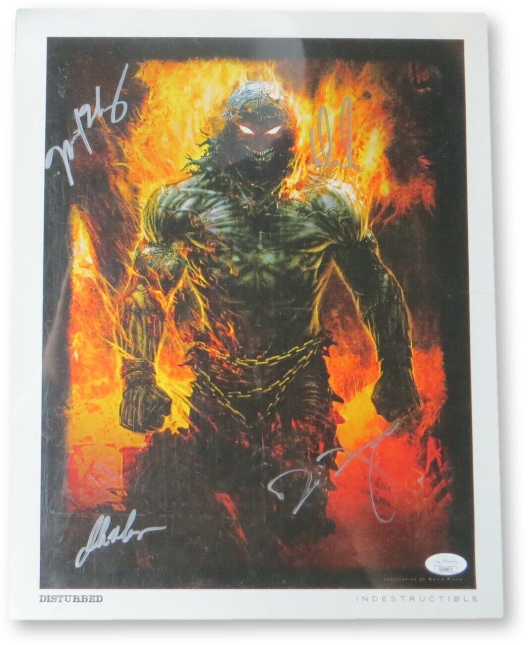 Disturbed Band Signed Autographed 11X14 Photo Poster painting Draiman Donegan JSA GG68071