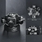 🎁Yiflamefly 150W Moving Head DJ Light 6 Brate Party Light RGBW 4 in 1 LED Stage Light DMX512 pentru nunta petrecere Disco KTV nunta