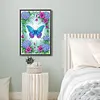 Butterflies and Hydrangeas Full DIY 5D Round Drill Diamond Art Kits Large Size 40*60cm Diamond Dots Paintings Picture Arts Craft Diamond Crystal Rhinestones Painting Kits for Adults/Beginners Gift
