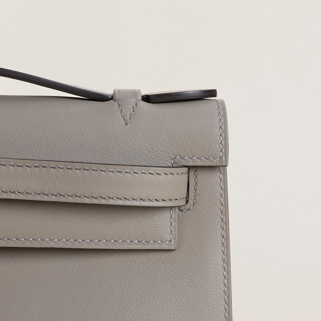 Kelly pochette Swift M8 Gris asphalte PHW