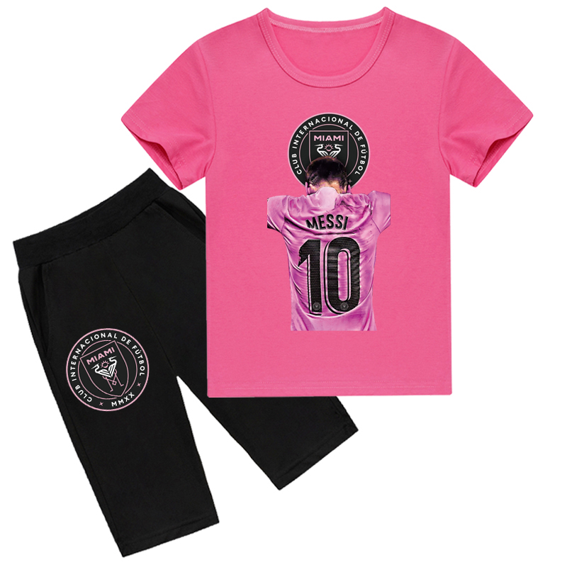 Mayoulove Messi Kids Shorts Set - Soccer Apparel for Boys  Girls, Cool Sportswear, Perfect Gift for Young Fans-Mayoulove