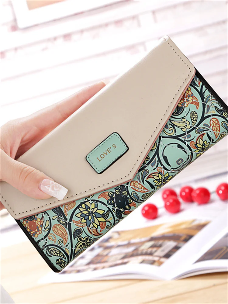 Elegant Paisley Floral Utility Envelope Purse