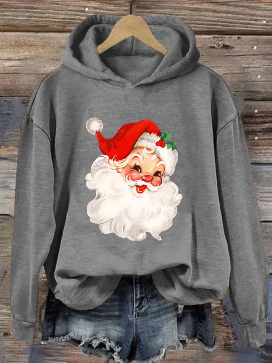 Retro Christmas Santa Hoodie