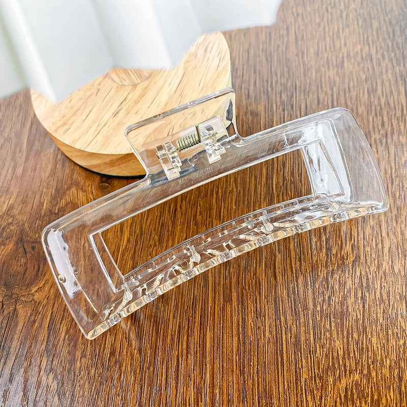 Minimalist Solid Color Arylic Hair Claws