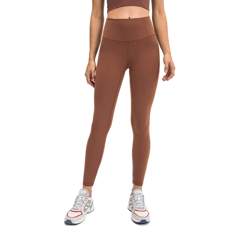 brown ankle length leggings
