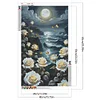 (40*65cm)Moon Flower - Full Round Drill Diamond Painting