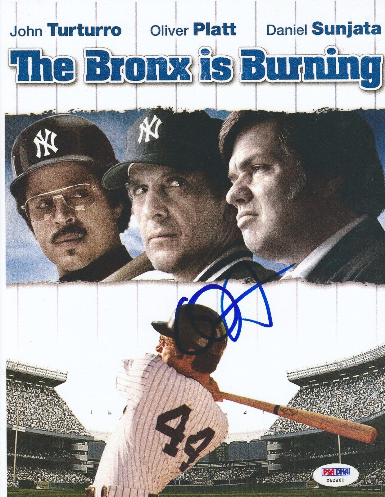 Oliver Platt Signed 'The Bronx Is Burning' 8.5x11 Photo Poster painting *Yankees PSA Y50860