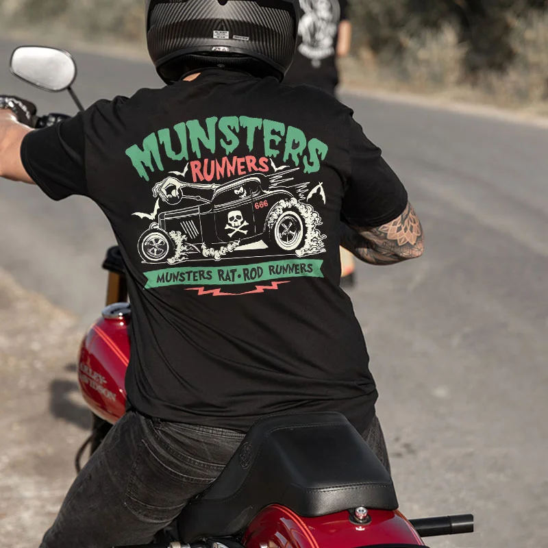MUNSTERS RUNNERS Classic Car Print Men's T-shirt