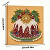 (25x25cm)DIY Pearl Painting Xmas Framed Handmade Pearl Material Art Kit Living Room Decor