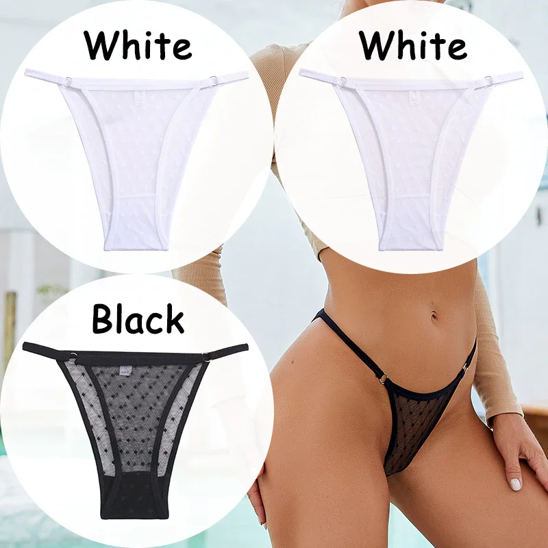 Billionm Panties Lace G-string Thong Women's Underwear Mesh Transparent Lingerie Low-Waist Female Briefs Soft Women's Underpants