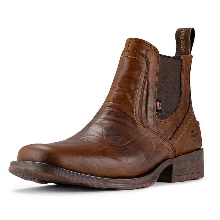 SUREWAY Men's Western Slip On Work/Casual Boots for Men Surewaystore