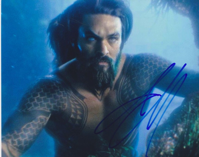 Jason Momoa Signed Autographed Aquaman