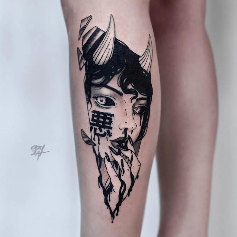 Sdrawing Anime Tattoo Sticker Waterproof for Men Women Body Art Personality Cool Butterfly Fake Tattoo Arm Thigh Pattern Temporary Tattoo