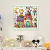 Cat And House-11CT Stamped Cross Stitch 40*40cm/15.75*15.75in tapestrymarket