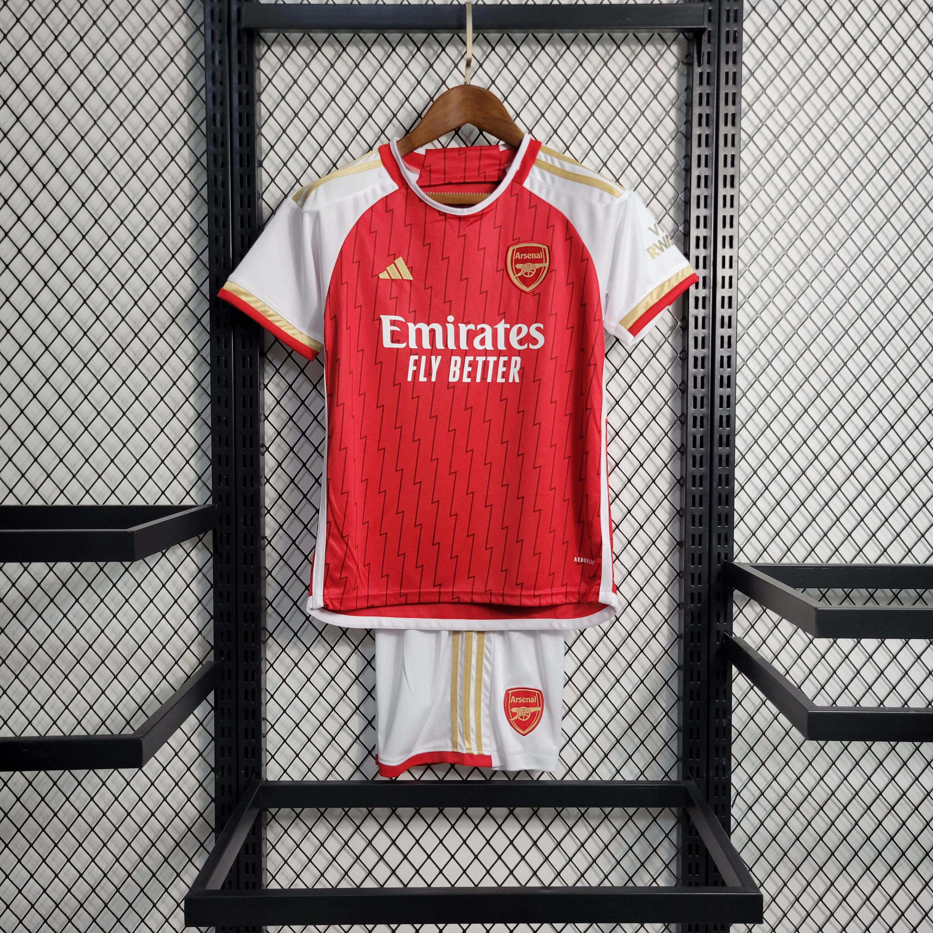 2023-2024 Kids Arsenal Home Football Shirt 1:1 Thai Quality