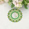 2pcs/set DIY Flowers Hanging Mirror Diamond Art Wall Door Decoration Kit