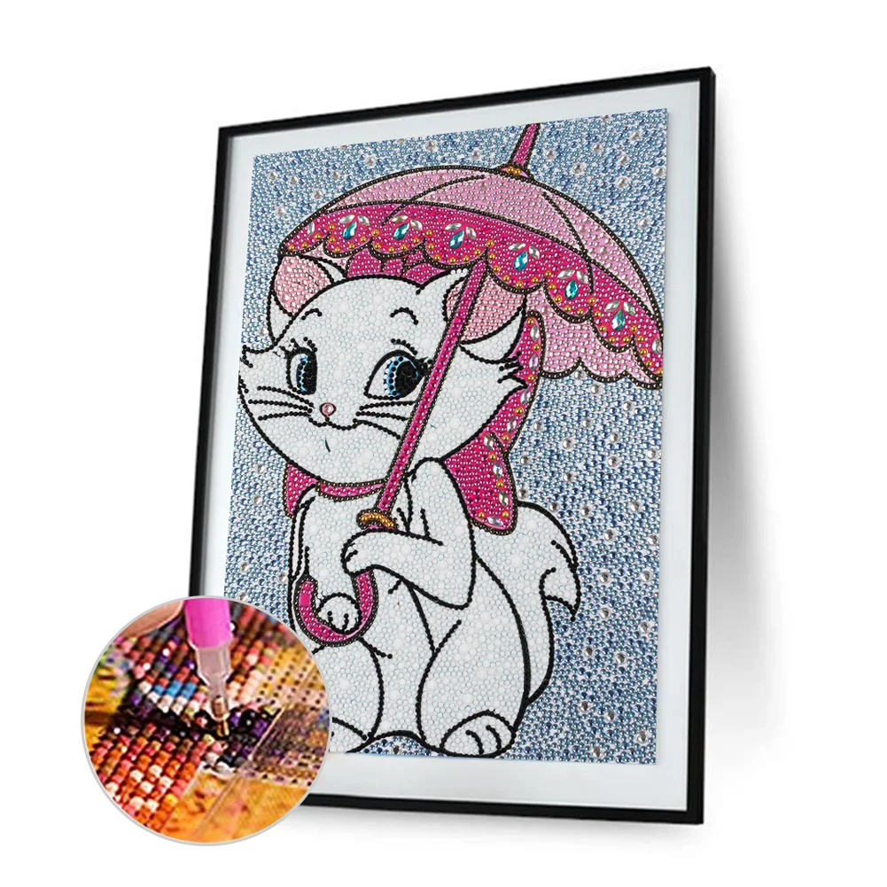 Diamond Painting - Full Crystal Rhinestone - Marie Cat(30*40cm)