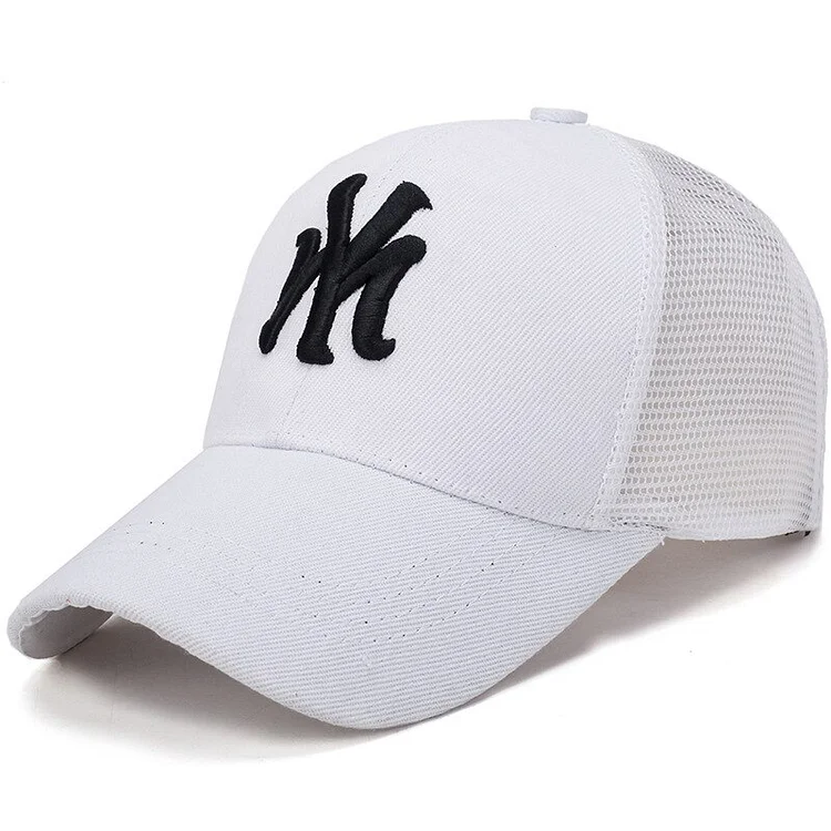 Solid Color Hat Summer Outdoor Sports Mens Baseball Cap Sun HatPeaked Cap Ladies Breathable Sunscreen Mesh Cap