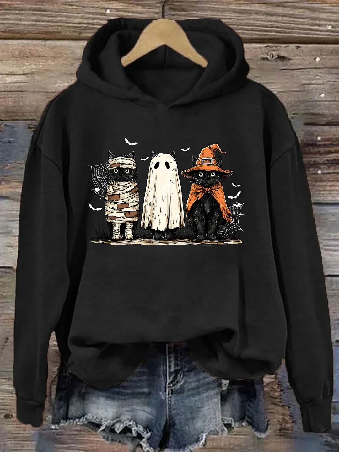 Black Cat Pumpkin Hoodie
