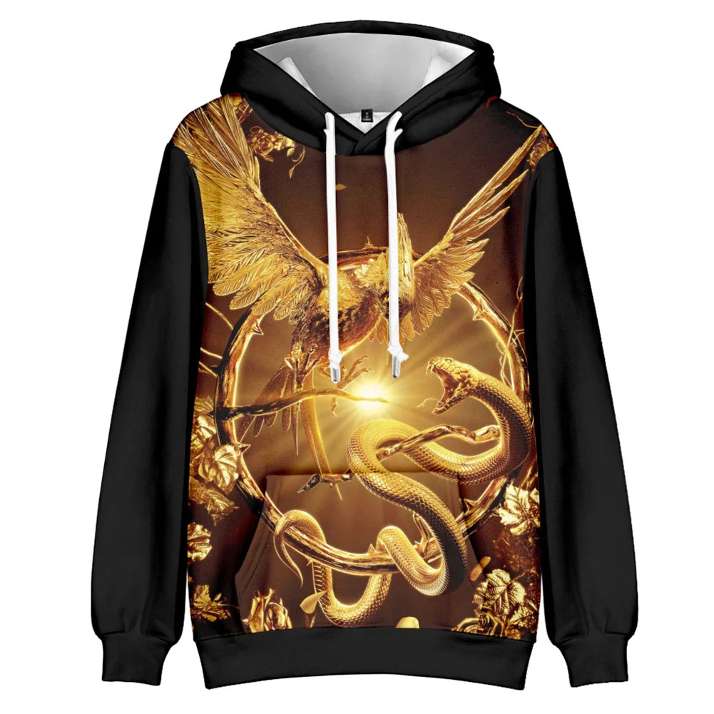 Movie The Hunger Games:The Ballad Of Songbirds And Snakes (2023) Black Hoodie Outfits Cosplay Costume Halloween Carnival Suit
