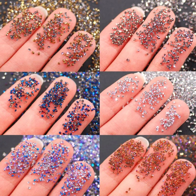 50G/bag of Nail Art Stone Jewelry DIY Electroplated Crystal Glass Irregular Crushed Stone Japanese Nail Art Decoration