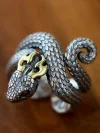 Viper Ring Open Adjustable Ring Men's Retro Punk Style Handmade Jewelry