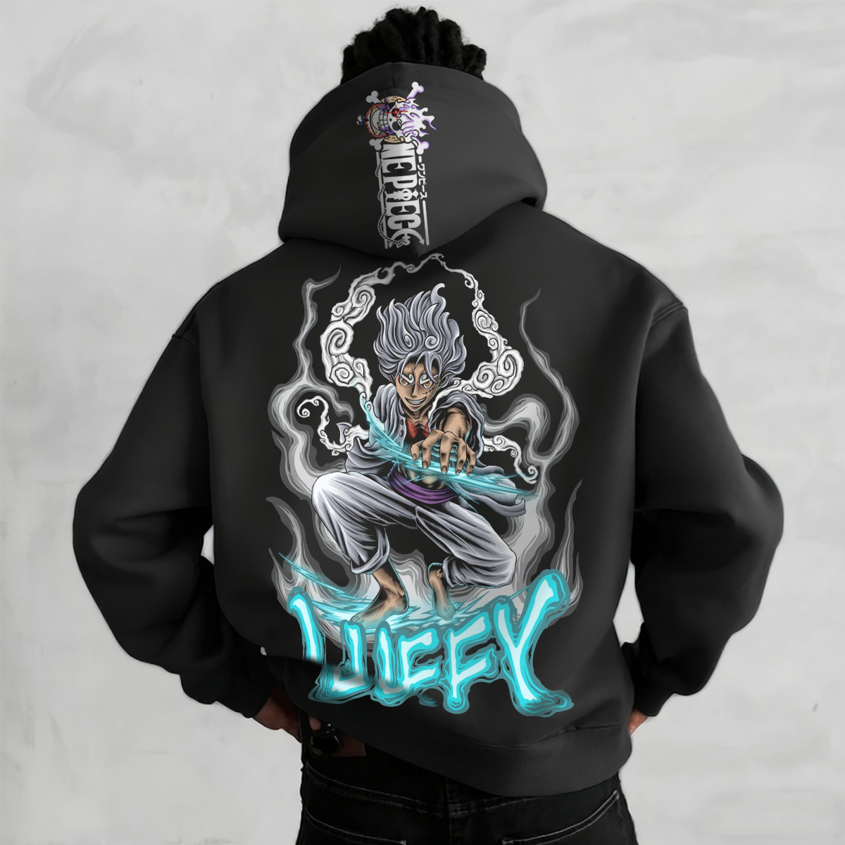 Stylish Anime Graphic Print Casual Hoodie