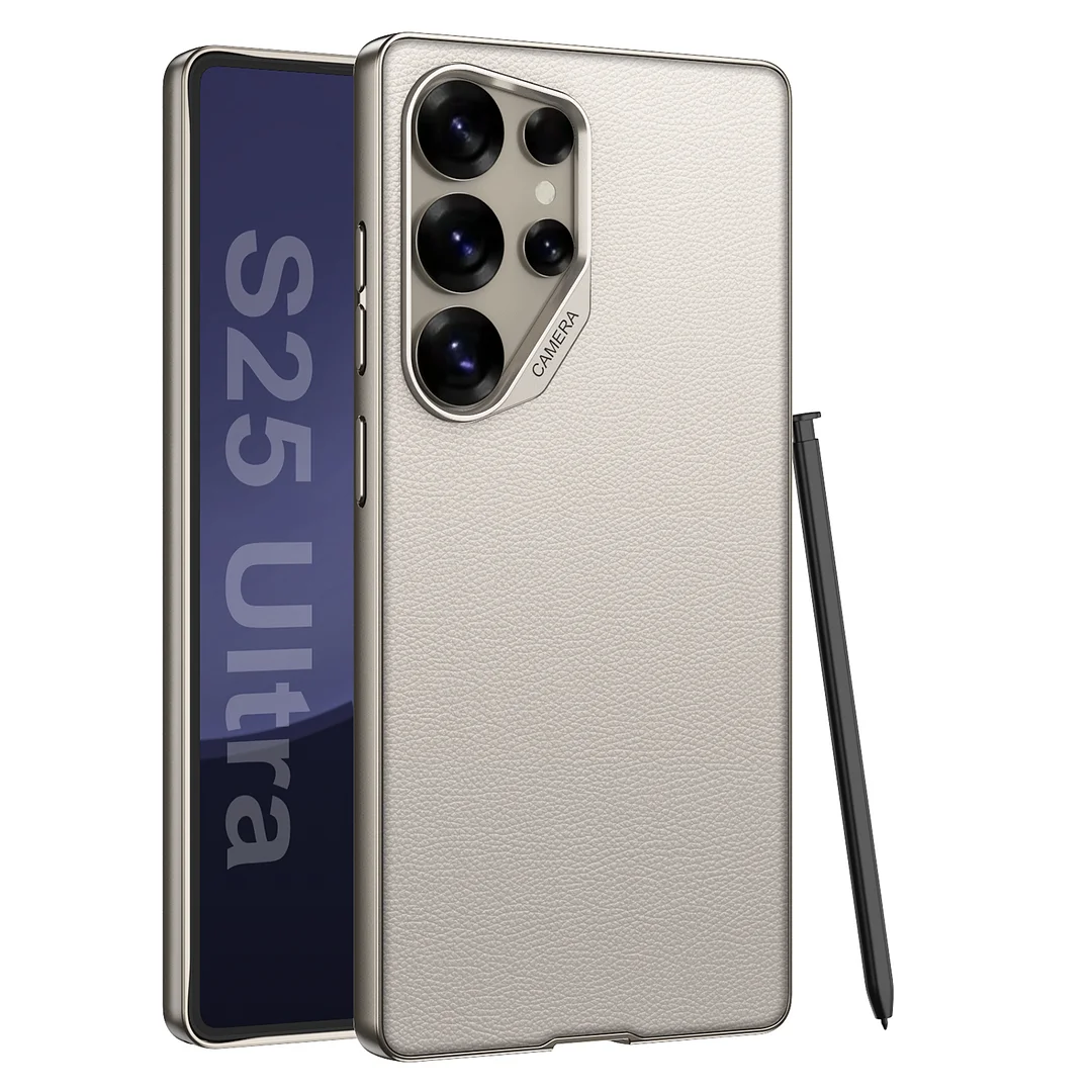 Hot Sale Shockproof Electroplated Soft TPU PU Leather Phone Case For Samsung Galaxy S23 Ultra S24 S24Ultra S25 Ultra Iphone 15