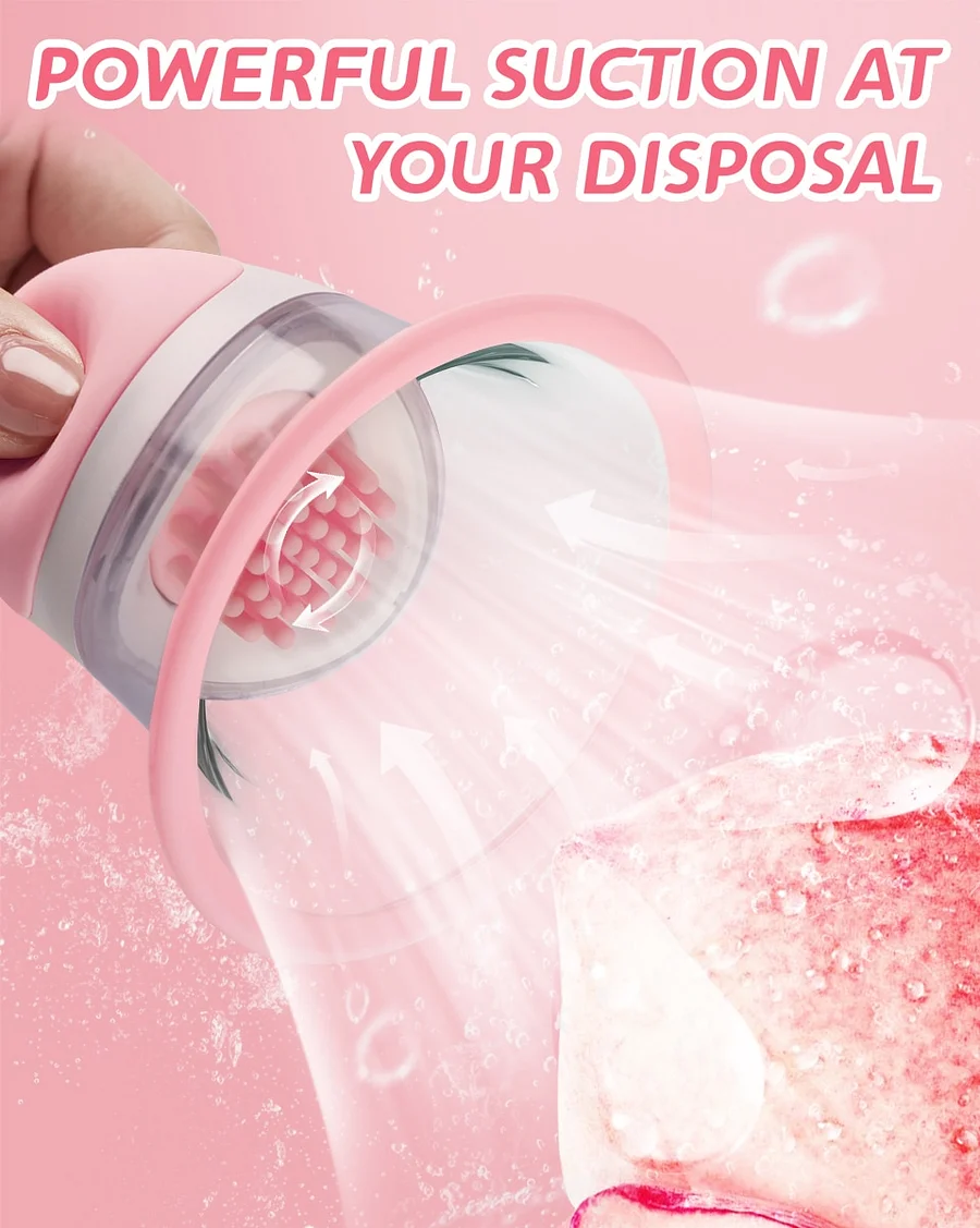 Sucking Rotating Vibrating Breast Nipple Pump