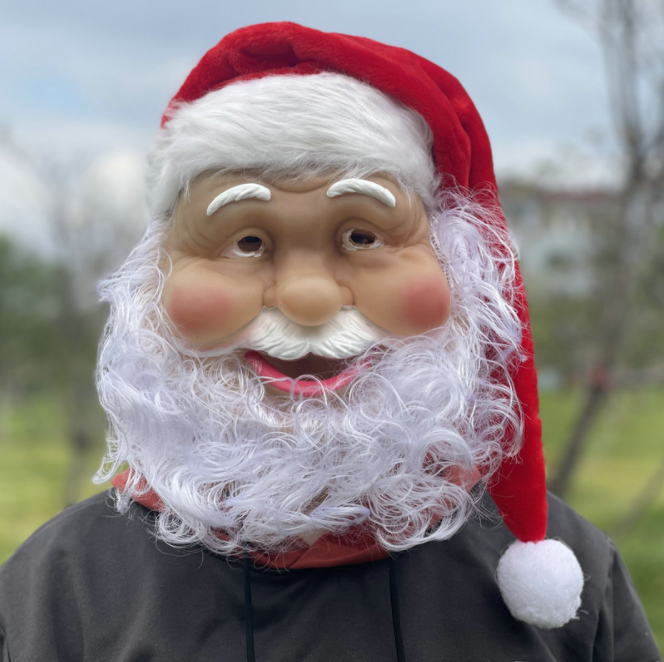 Christmas party performance props Santa Claus mask