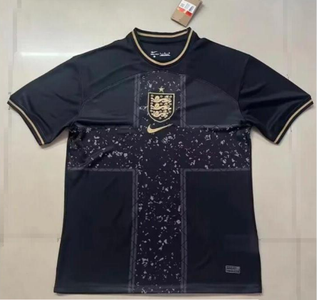 2023 England Black Soccer Jersey Thai Quality