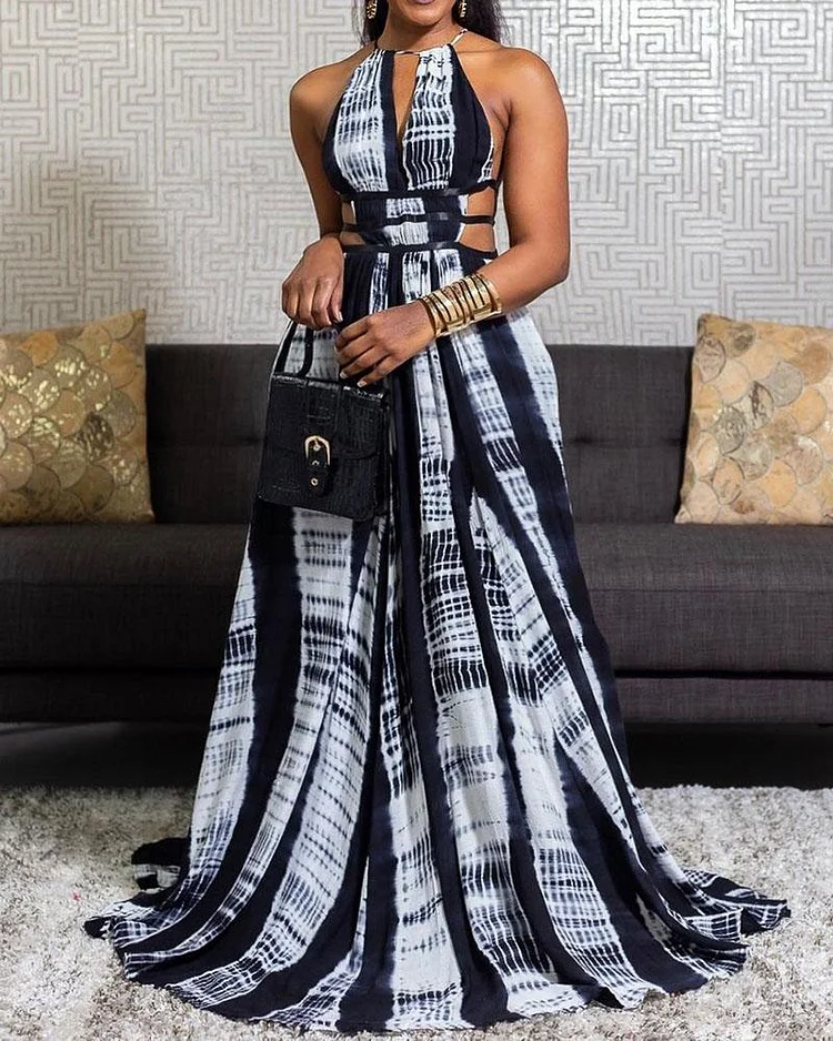 Fashion Leaky Back Maxi Dresses