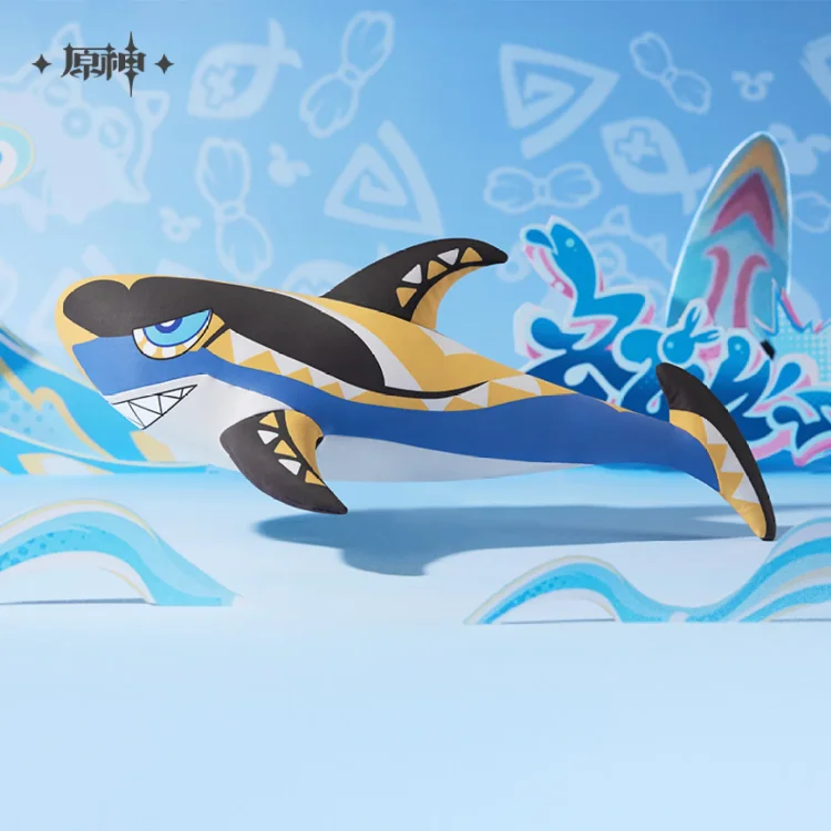 Shark Ice Silk Pillow Genshin [Original Genshin Official Merchandise]