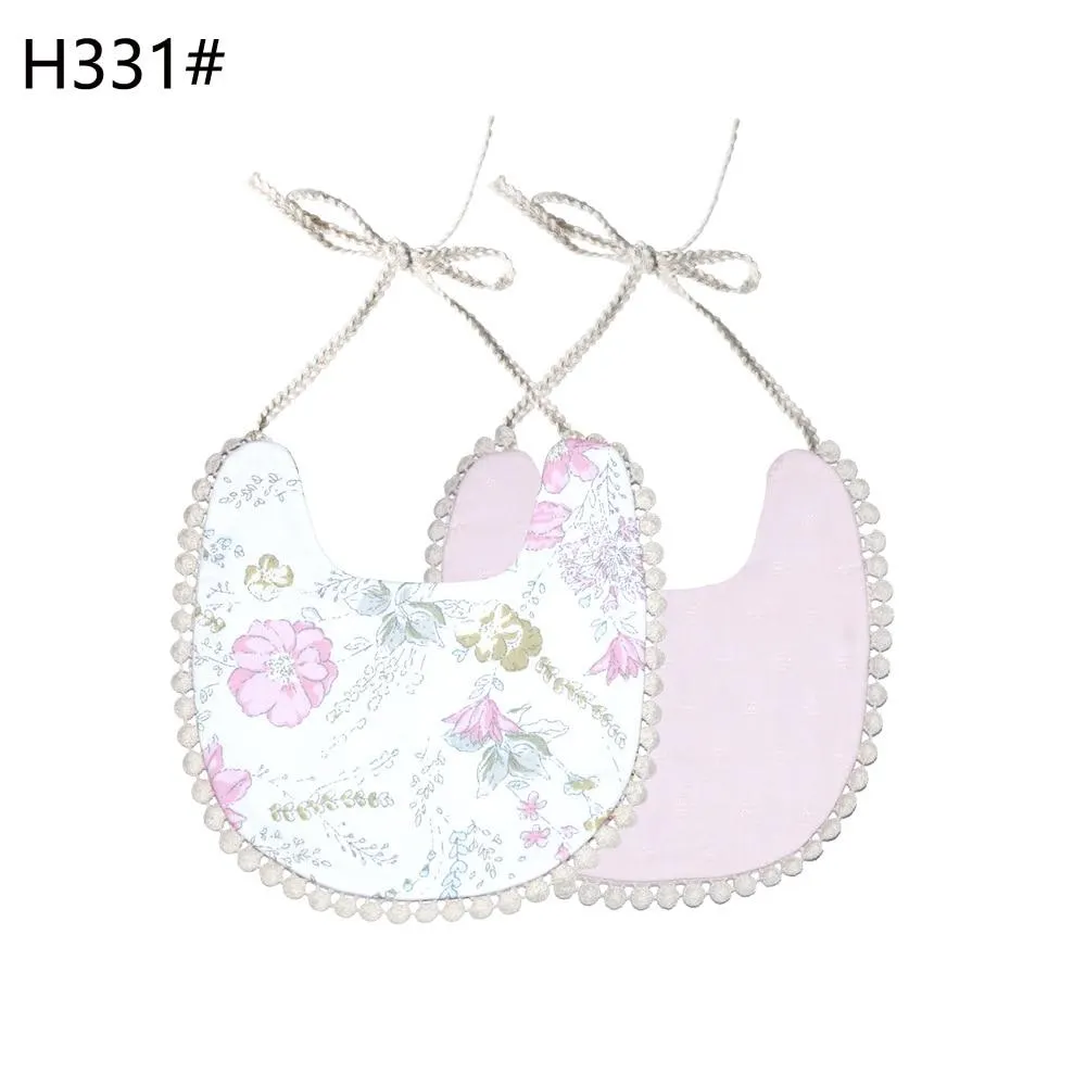 2020 Brand New Infant Baby Girl Boy Bib Kid Toddler Dinner Feeding Tassel Double-deck 100% Cotton Linen Burp Cloths Saliva towel