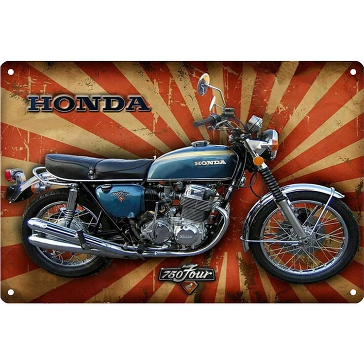Motos Honda - Enseigne Vintage Métallique/Enseignes en bois - 20*30cm/30*40cm