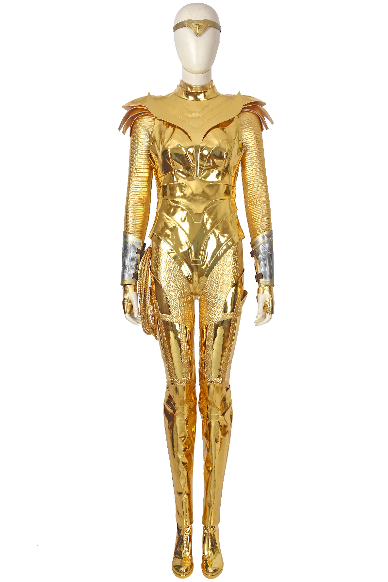 Wonder Woman 1984 Gold Armor Diana Prince New Cosplay Costume