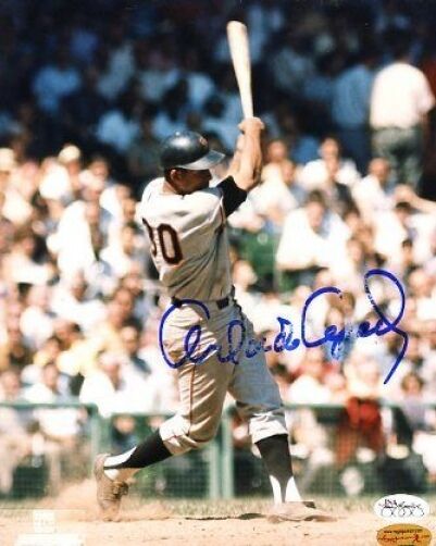 Orlando Cepeda Signed Jsa Cert Sticker 8x10 Photo Poster painting Autograph Authentic