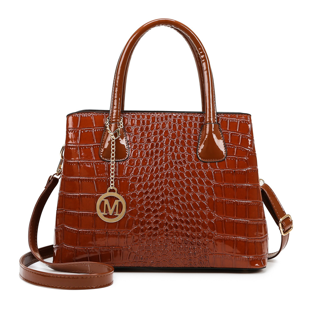 Vintage Patent Leather Simple Ladies Bag