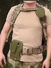 2Pcs Fanny Pack with Multi Pockets Waist Pack Oxford Belt Pack for Men and Women
