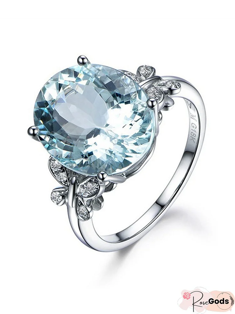 Aquamarine Topaz Ring