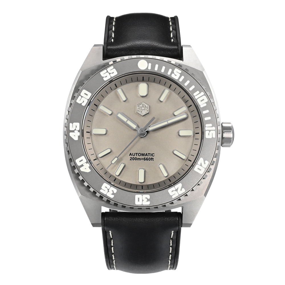 San Martin 43mm Grade 5 Titanium Men Diver Watch SN0027-T3 San Martin Watch san martin watchSan Martin Watch