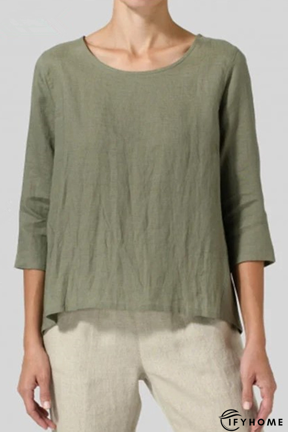 Casual Solid Basic O Neck T-Shirts(7 Colors) | IFYHOME