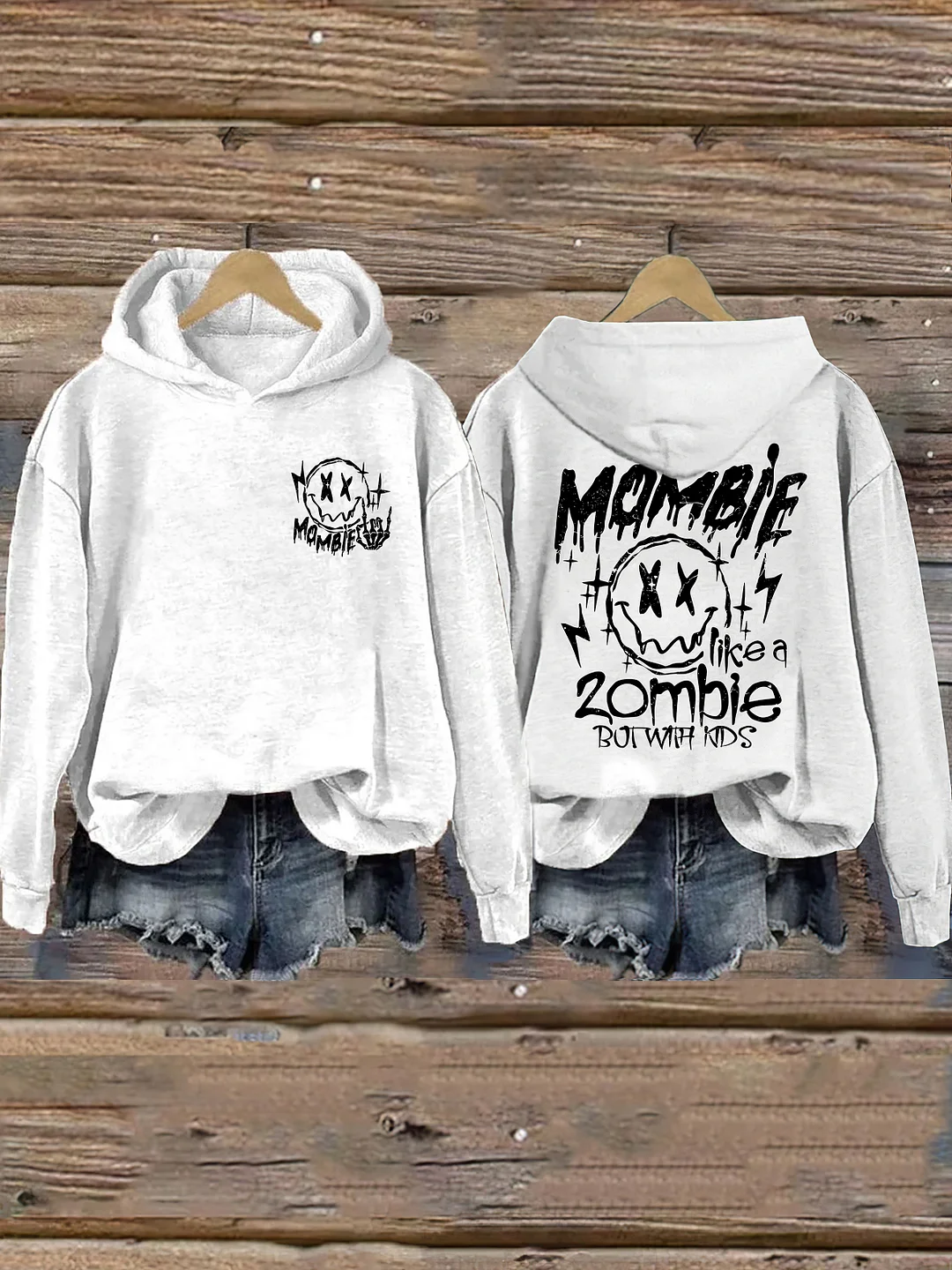 Mombie Like A Zombie But With Kids Hoodie