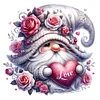 (US Only)Gnome Printed Cross Stitch Kit 40x40cm DIY 11CT Thread Art Needlework Home Decor