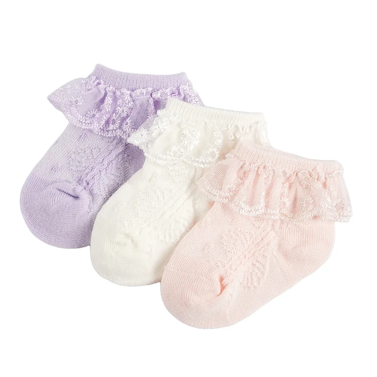 For 17"-22" Reborn Baby Dolls Lace Socks Set 3-pcs Accessories