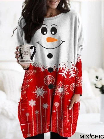 Casual Cotton Loosen Knitting Dress