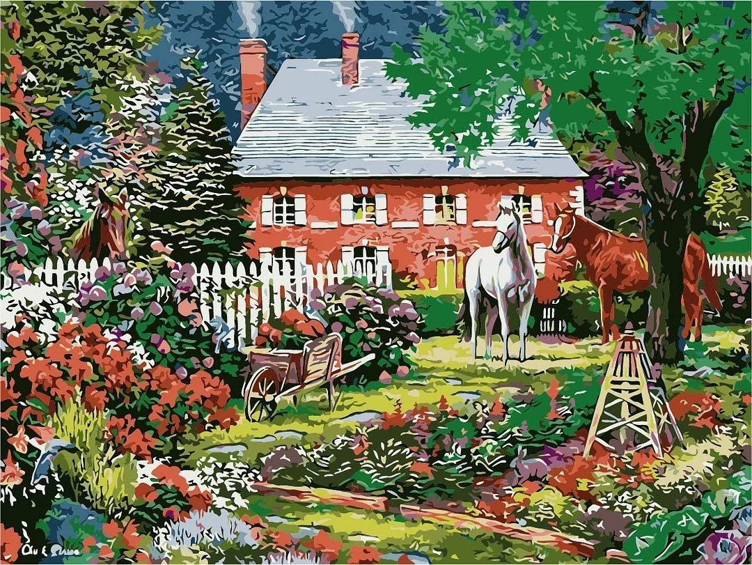Natural Paint By Numbers Kits UK For Adult TCR3088