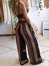 Hawaii Style Two-Piece Wide Leg Suit