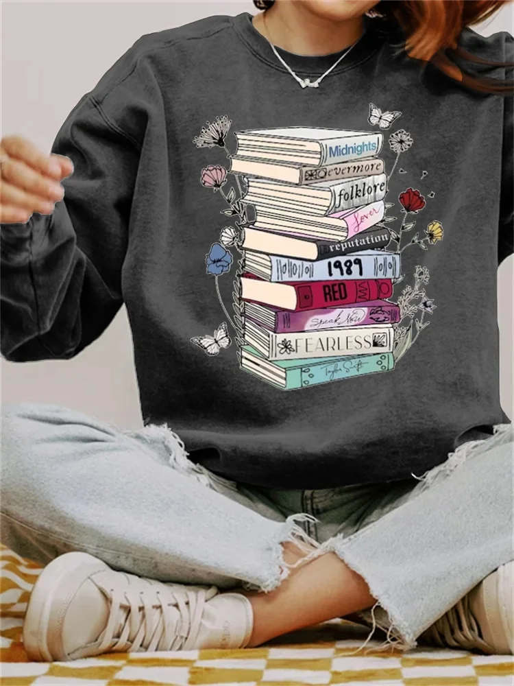 T.S. Albums As Books Vintage Washed Sweatshirt