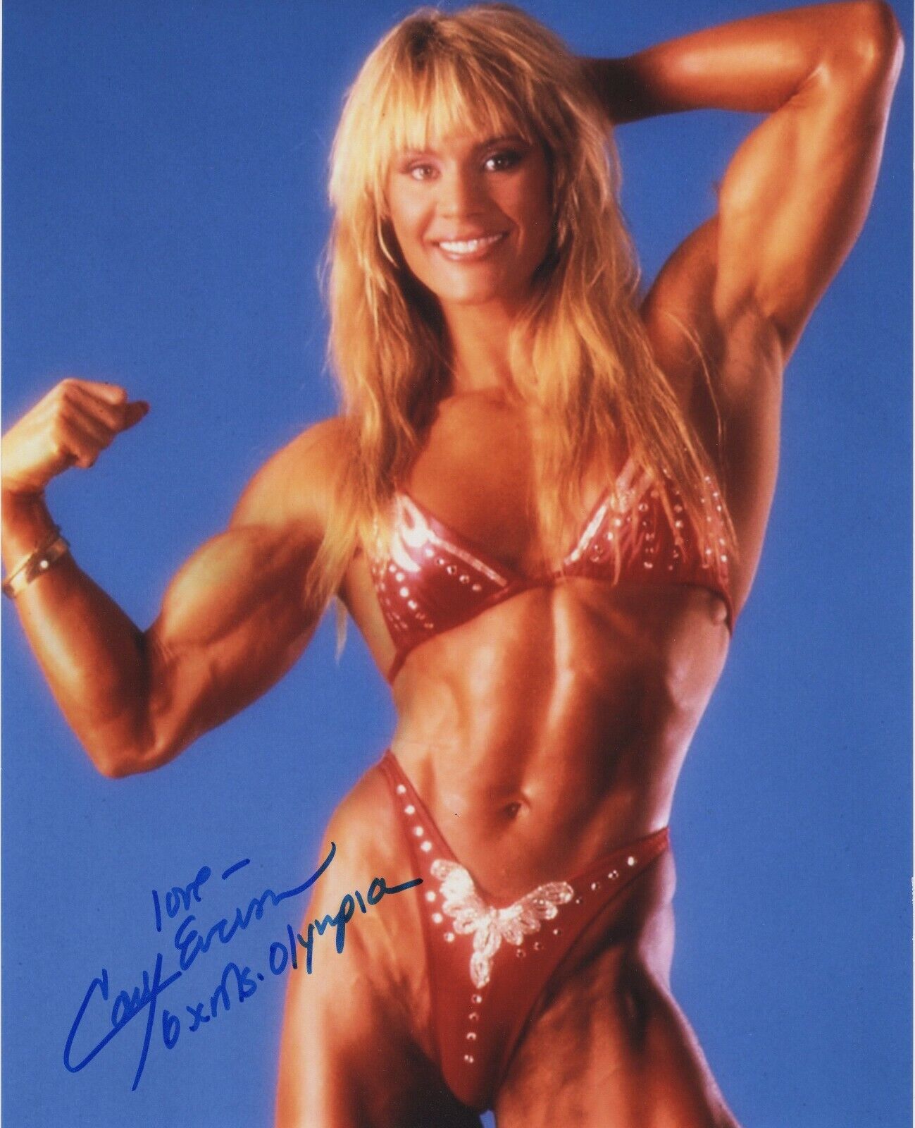 CORY EVERSON SIGNED AUTOGRAPH 8X10 Photo Poster painting MS OLYMPIA BODYBUILDER CHAMPION